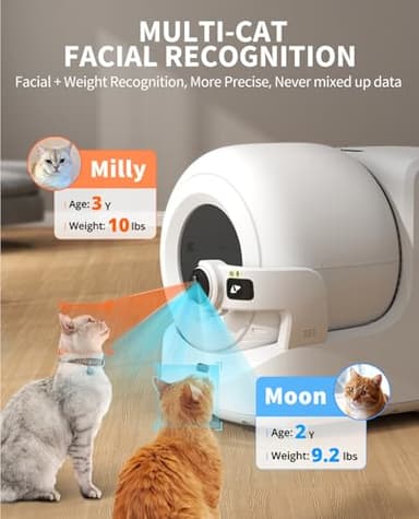 PETKIT Purobot Ultra 2025 New Accurate cat Facial Recognition & Poop Monitor Automatic Self-Cleaning Cat Litter Box with Touch-Free Waste Packing, 5G WiFi App Control, Integration Safety, Odor Free - Image 3
