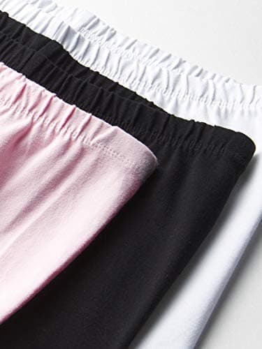 The Children's Place Girls Capri Leggings, Black/Shell/White 3 Pack, Medium - Image 2