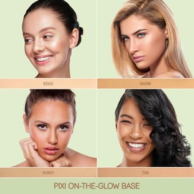Pixi Beauty On-the-Glow Base| Tinted Moisturizer Foundation Stick | Warm: Medium, golden shade| 0.6 oz / 19g - Image 3