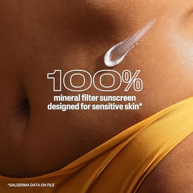 CETAPHIL Sheer Mineral Sunscreen Lotion for Face & Body 3 fl oz 100% Mineral UVA/UVB Filters: Zinc Oxide & Titanium Dioxide Broad Spectrum SPF 50 For Sensitive Skin Dermatologist Recommended Brand - Image 8