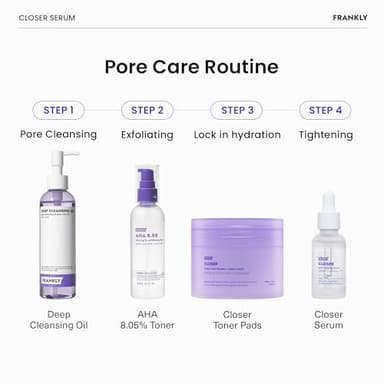 FRANKLY Closer Serum | Pore Minimizer Serum | 9 Peptides, Vegan Collagen, Adenosine, PHA | Korean Pore Minimizer for Glass Skin, Anti-Aging, Hydration, Elasticity | 1.01 fl oz - Image 7