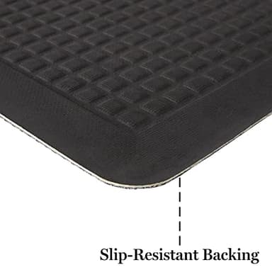 Martha Stewart Miles Modern Diamond Anti-Fatigue Air-Infused Kitchen Mat, Spice Red, 19.6"x32" - Image 8