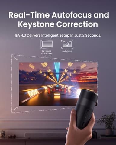 NEBULA Capsule Air Google TV Projector, Officially Licensed Netflix, 720p Smart Mini Projector with Wi-Fi and Bluetooth, 2 Hours of Playtime, Dolby Digital, Ultra Portable for Any Space - Image 6