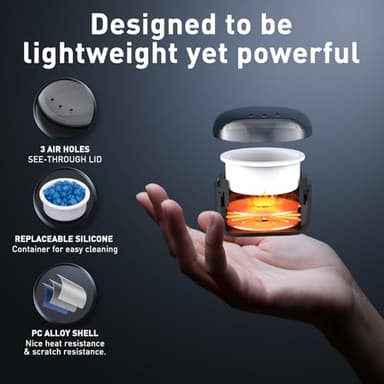 Azang Nose Wax Kit Men 100g Wax USB Fast Heat Smart Constant Temp 12 Nose Hair Sticks 3 Silicone Pots Travel Size Unisex Suitable for Different Body Parts - Image 5