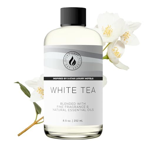 Aroma Country White Tea Diffuser Oil - Luxury Essential Oils for Diffuser Refill & Air Freshener Room Spray, Long-Lasting, Natural Home Fragrance and Hotel Scent for Diffusers & Machines (8.5 Fl Oz) - Image 1