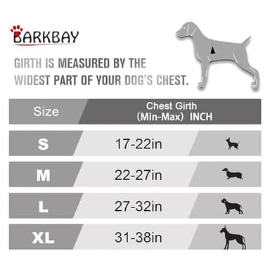 BARKBAY No Pull Dog Harness Front Clip Heavy Duty Reflective Easy Control Handle for Large Dog Walking(Black,M) - Image 3