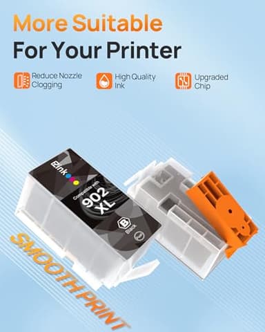 E-Z Ink Compatible 902 902XL Ink Cartridges for HP Printers Replacement for HP 902XL Ink Cartridges Combo Pack 4 Pack for Officejet Pro 6978 6968 6960 6970 Officejet 6951 6954 6956 6958 Printer - Image 3