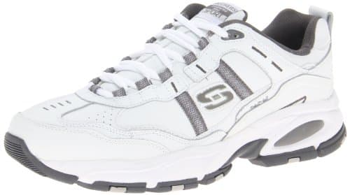 Skechers Men's Vigor 2.0 Serpentine Sneaker, White/Charcoal, 10.5 M US - Image 1