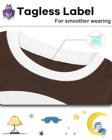 DAUGHTER QUEEN Boys Football Pajamas Set Short Sleeve Pjs for Boys Summer Pj Kids 100% Cotton Sleepwear Sleeping Clothes Jammies Size 9 10 Age 8-10 Years Old Large - Image 2