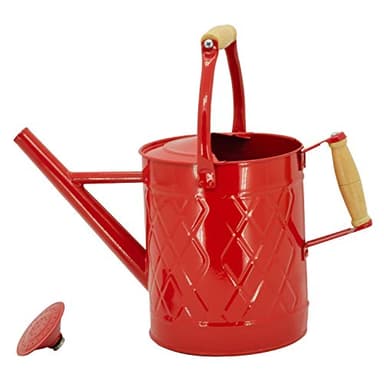 HORTICAN 1 Gallon Watering Can, Red, Galvanized, Metal Watering Can with Removable Spout, Perfect Water Can for Indoor & Outdoor Plants - Image 6