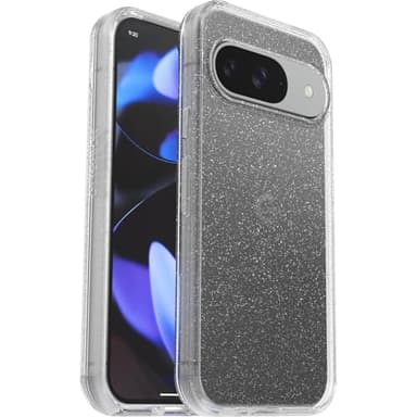 OtterBox Google Pixel 9 & 9 Pro Symmetry Series Clear Case - Stardust (Clear/Glitter), Ultra-Sleek, Wireless Charging Compatible, Raised Edges Protect Camera & Screen - Image 4