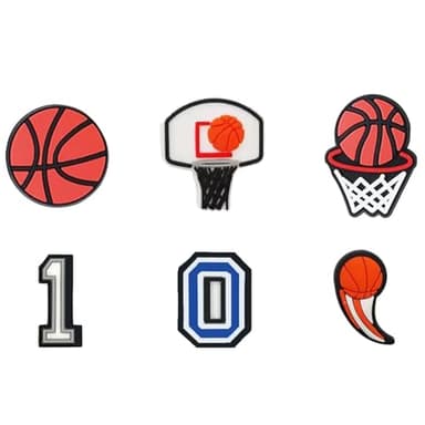 30Pcs Basketball Shoes Charms for Boys, Sports Decoration Charms for Sandals Pins Bracelet Wristband Party Favors Kids Adults Gifts - Image 5