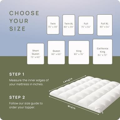 Extra Thick Mattress Topper King for Back Pain & Cloud-Like Sleep, Soft & Plush Mattress Pillow Top Bed Topper for Firm Mattress, Cooling Overfilled 1400GSM Mattress Pad, Fit to 6”-22” Mattress - Image 7