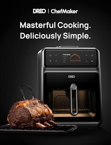 Dreo ChefMaker Combi Fryer, Cook like a pro with just the press of a button, Smart Air Fryer Cooker with Cook probe, Water Atomizer, 3 professional cooking modes, 6 QT - Image 2