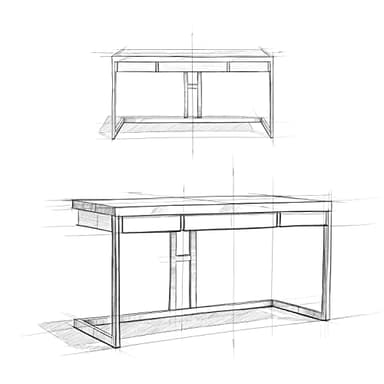 SIMPLIHOME Erina Desk - 60-Inch Wide Solid Acacia Wood and Metal Writing Desk in Distressed Charcoal Brown, Modern Industrial Home Office Computer Table for Study with 2 Drawers and Keyboard Tray - Image 15