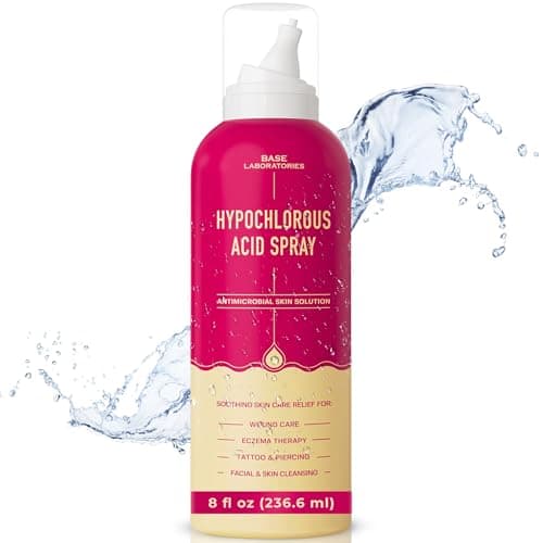 BASE LABORATORIES Hypochlorous Acid Spray for Face & Skin | 8 oz | Facial Spray Daily Skin Repair Solution for Sensitive Skin, Redness, Irritations, Eczema, Acne. Hypochlrous HOCL Molecule Spray - Image 1