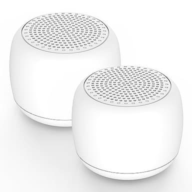 Babelio White Noise Sound Machine for Adults Kids Baby, Mini, 15 Non-looping Sounds, Timer, Memory Function, Easy to Pocket and Travel White 2 Pack - Image 1