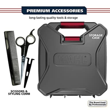 Wahl USA Pro Ultra Quiet High Torque Corded Hair Clipper for Ultra Quiet Operation and Cooler Operating Temperatures, Metal Housing with Bonus Hair Clipping Guard Caddy - Model 3000097 - Image 8