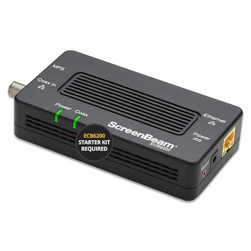 ScreenBeam Bonded MoCA 2.0 Network Adapter for High Speed Internet, Ethernet Over Coax - Single Add-On Adapter for Existing MoCA Network - Image 1