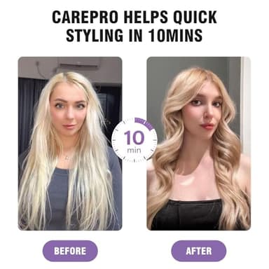 Thermal Brush for Less Damage, Zavarea 1.5 Inch Heated Round Brush for Blowout Look, Heated Styler with Built-in Cooling Air Circulation & Negative Ions & Ceramic, Easy to Use, Dual Voltage, Black - Image 3