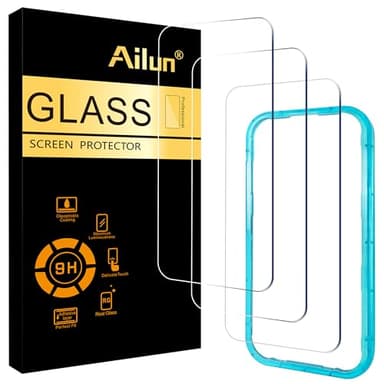 Ailun 3 Pack Screen Protector for iPhone 17 Pro [6.3 inch] with Installation Frame, Tempered Glass,Sensor Protection, Dynamic Island Compatible, Case Friendly [Not for iPhone 17/17 Pro Max/iPhone Air] - Image 1