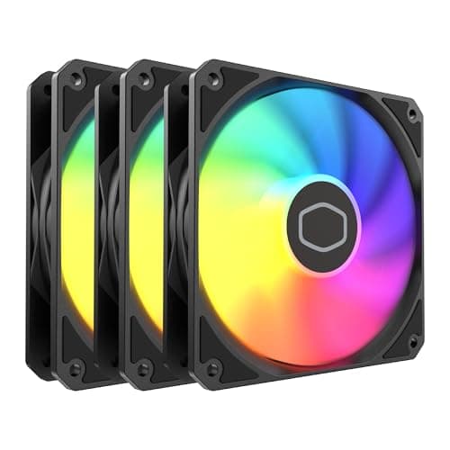 Cooler Master MF120 Lite Case|Liquid Cooler|Air Cooler 3-Pack Fan, 120mm aRGB Lighting, aRGB Splitter, Dynamic PWM 1,750 RPM, Air Balance Blades, Hybrid | PBT Frame - Image 1