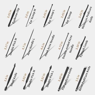 MINKINH Manicure Set Professional Nail Clipper Kit-26 Pieces Stainless Steel Manicure Kit,Nail Care Tools with Luxurious Travel Case - Image 4