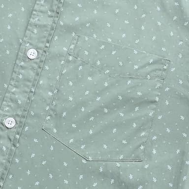 Dubinik® Mens Short Sleeve Button Down Shirts 100% Cotton Plaid Men's Casual Button-Down Shirts with Pocket - Image 5