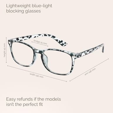MIGSIR Blue Light Blocking Glasses for Computer Gaming, Fashion Fake Helps Reduce Screen Fatigue Eyeglasses for Women Men - Image 6