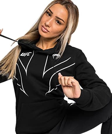 Venum Women's Standard UFC Fight Night 2.0 Replica Hoodie, Black, Small - Image 3