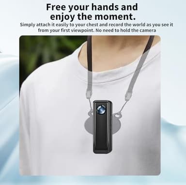 HJBDGS Body Camera 128GB, 4K 30FPS Action Camcorder, Hands Free Sports Camera with Magnetic Back Clip, Mini Body Cam POV Records with Audio and Video Recording for Traveling Cycling Vlogging - Image 6