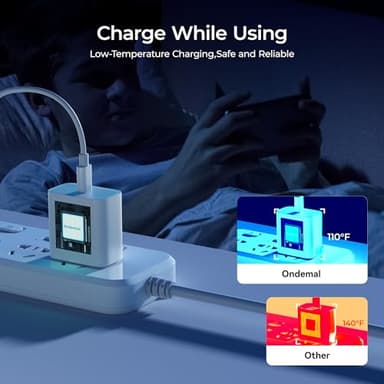 iPhone 16 15 Charger Fast Charging,30W USBC Charger Block with 6&10FT Long USB C Charging Cable Cord Compatible with iPhone 16/16 Pro Max/16E/15/15 Pro Max/iPad Pro,Samsung Galaxy S24 Ultra - Image 4