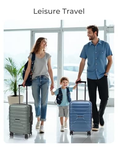 BAGSMART Carry On Luggage 22x14x9 Airline Approved with TSA Lock,20 Inch Lightweight Luggage with Spinner Wheels,100% PC Hard Shell Carry On Suitcases for Men Women,Royal Blue - Image 8