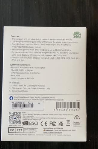 WAVLINK HDMI Splitter Extended Display for Dual Monitor, USB A or USB-C to Dual HDMI Adapter, Multi-Monitor Display 3 Separate Screens for Windows and macOS,4K30Hz,1080p@60Hz - Image 11