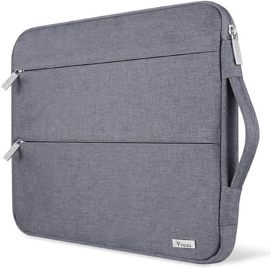 Voova 14 15 Inch Laptop Sleeve Case, Waterproof Computer Bag Cover Compatible with MacBook Air 15 M2/M3/M4 2022-2025, MacBook Pro 15, Hp chromebook 14, 14-15” Dell Lenovo Acer Asus, Grey - Image 1
