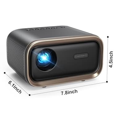Projector with WiFi and Bluetooth: [Auto Focus/Keystone] - NICPOW Full HD 1080P 4K Supported Portable Bluetooth Projector for Gaming Devices and Phones - Ideal for Indoor Outdoor Use - Grey - Image 9