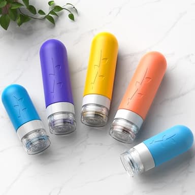 19pack Travel Bottles for Toiletries, TSA Approved Silicone Size Containers for toiletries, Refillable & Leakproof Travel shampoo and conditioner bottles - Image 6