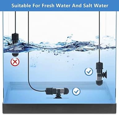 hygger Small Aquarium Betta Heater, Submersible Fish Tank Heater 10W/25W/50W/100W with LED Digital Display, Suitable for Marine Saltwater and Freshwater up to 5/10/16/26 Gallon - Image 6