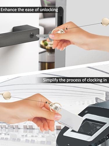 BettDecor Lanyards for ID Badges and Keys,Natural Stone Beaded Teacher Lanyard for Women,Retractable Lanyard with ID Holder Cute Lanyards - Image 5