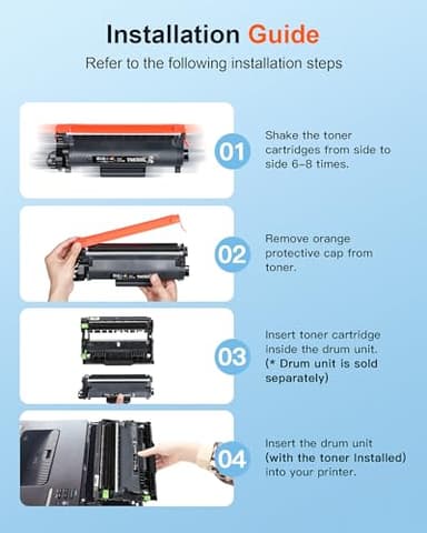 E-Z Ink Pro TN830 TN830XL Compatible Toner Cartridge Replacement for Brother TN830 Toner Cartridge Compatible with Brother HL-L2460dw DCP-L2640DW HL-L2405W MFC-L2820DW HL-L2420DW Toner Printer (2Pack) - Image 6