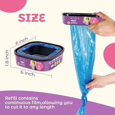 Premium Cat Litter Refill Bags |Jumbo 28FT 2-Pack | Lasts Up to 8 Months | 2 Cartridges for Superior Odor Control - Image 4