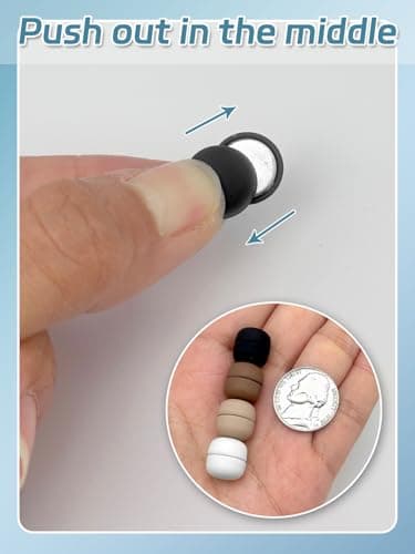 Evnlo 12 Pairs Strong Hijab Magnets Pinless Hijab Pins for Women, Multi Use Magnetic Pins for Hijab Scarf Shirts Dress and Clothes - Image 2