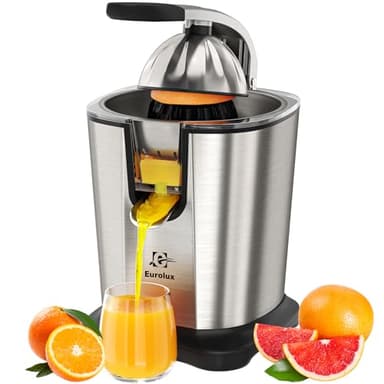 Eurolux Electric Citrus Juicer Power Pro - With 300 Watts of Power, The Most Powerful Juicer, For Easy Smooth Juicing Experience | New Updated Design - Image 1
