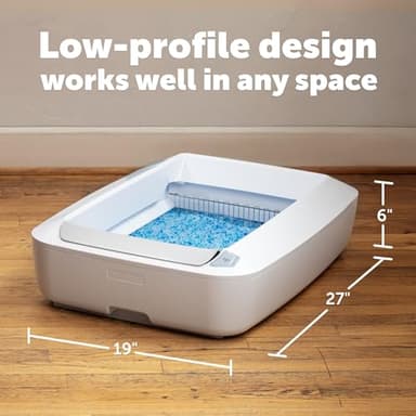 PetSafe ScoopFree Crystal Plus Automatic Self Cleaning Cat Litter Box System – Not Enclosed – Advanced Odor Control – Includes 1 Disposable Crystal Litter Tray – White (PAL00-18016) - Image 6