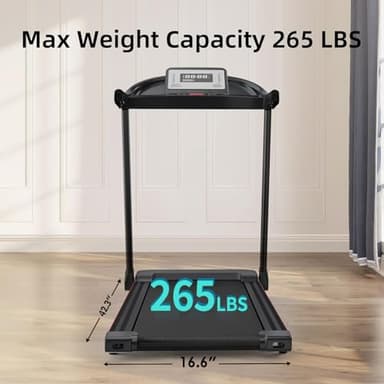 Premium Home Treadmill with Incline – Supports Up to 265 lbs, Adjustable Incline for Maximum Calorie Burn, High-Performance Treadmill for Fitness Enthusiasts – Elevate Your Workout - Image 6