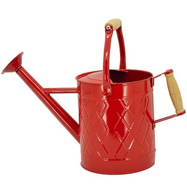 HORTICAN 1 Gallon Watering Can, Red, Galvanized, Metal Watering Can with Removable Spout, Perfect Water Can for Indoor & Outdoor Plants - Image 7