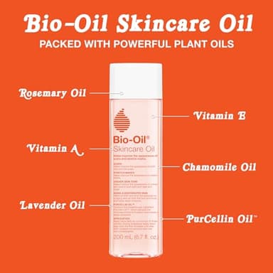 Bio-Oil Skincare Body Oil Serum, Face and Body Moisturizer with Vitamin E & A, for Scars, Stretch Marks, Sensitive Skin, All Skin Types, Dermatologist Recommended, Non-Comedogenic, 6.7 Oz - Image 6