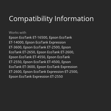 Uniwork Compatible Refill Ink Bottle Replacement for Epson 774 664 T774 T664 for ET-2650 ET-2550 ET-16500 ET-4500 ET-4550 ET-3600 ET-2600 ET-4550 Printer Tray (Black, Cyan, Magenta, Yellow, 5 Pack) - Image 3