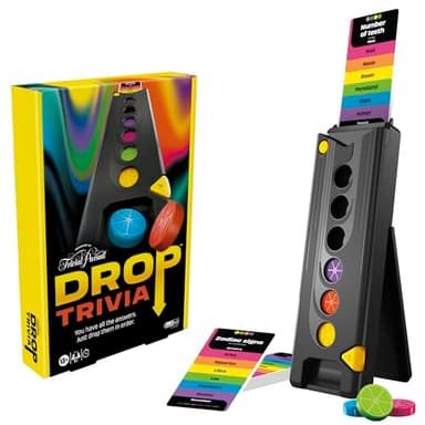 Drop Trivia Game | Electronic Party Game with Voice and Sounds | Ages 13+ | 2 or More Players | 15 Mins. | from Trivial Pursuit | Party Board Games - Image 14
