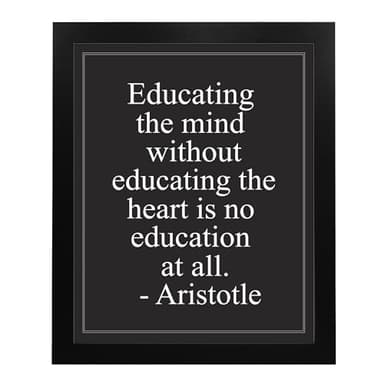The Mind Without The Heart - Aristotle Motivational Quotes Wall Art, This Historical Modern Wall Print Design Is Ideal For Home Decor, Office Decor, Classroom Decor or Dorm Decor, Unframed - 8 x 10 - Image 5